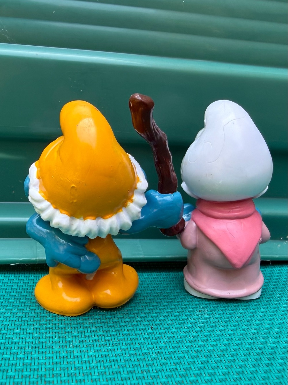 Vintage Lot Smurfs 20226 Grandpa 20408 Grandma PEYO Schleich 1980 - Picture 3 of 5